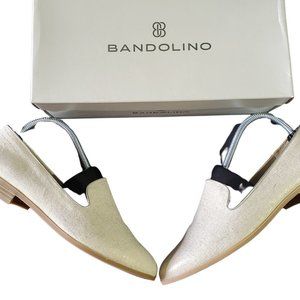 Bandolino Latter Loafer, 8 1/2 (8.5M), Cream/Tan/White with Gold Sheen/Specks